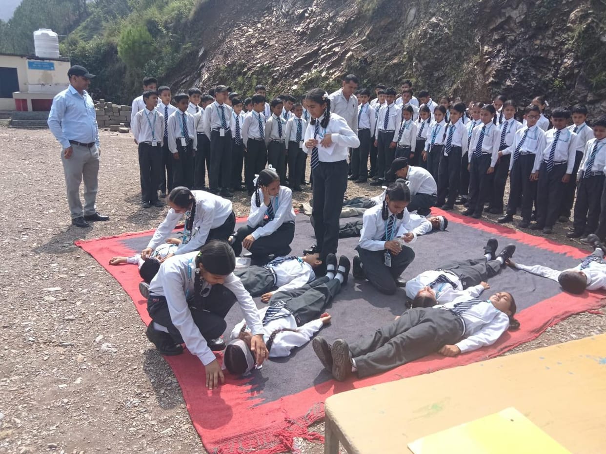Students given tips on surviving disasters.