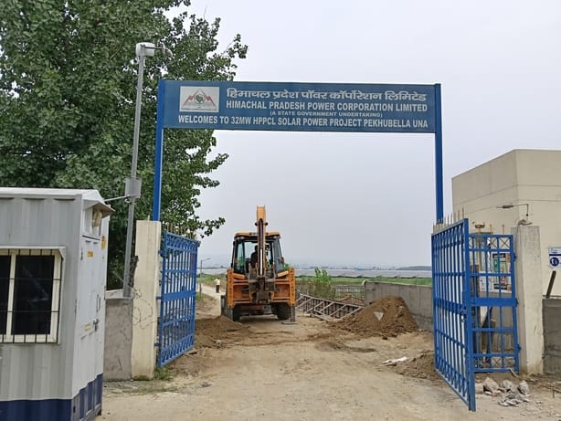 Security of Pekhubela Solar Plant strengthened ahead of monsoon; concrete wall being erected all around.