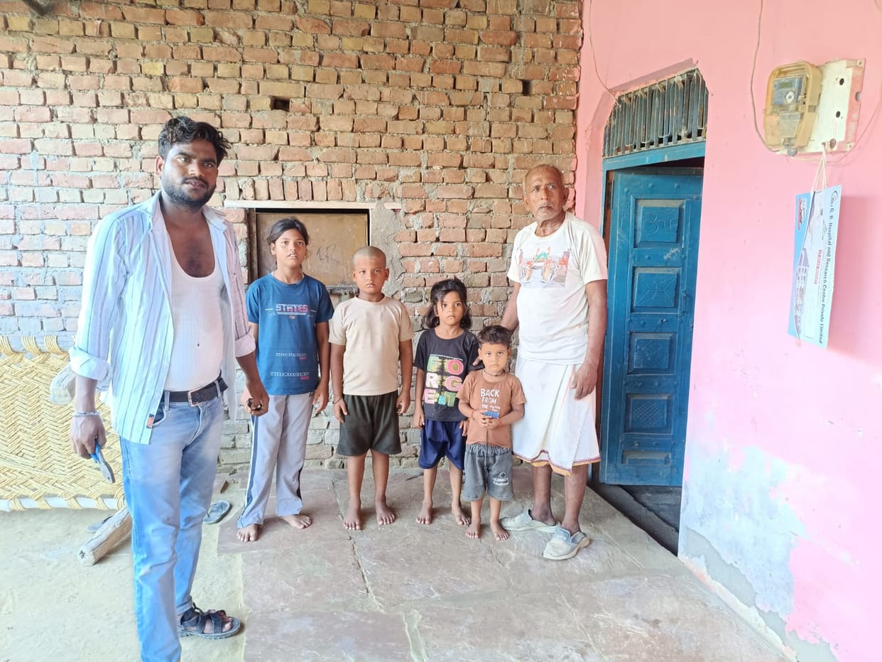 The orphaned children are inconsolable and have not eaten.