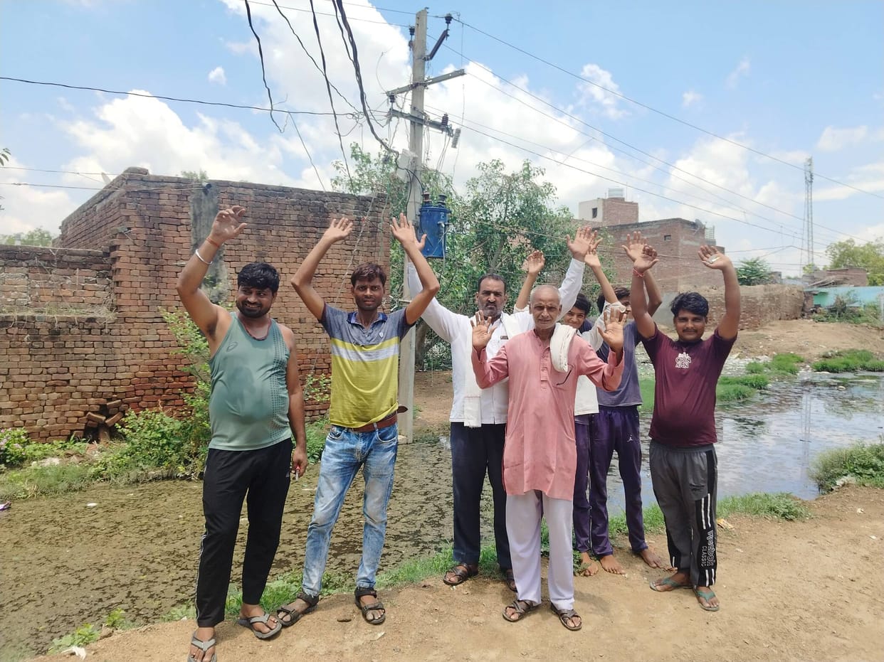 The village has been in darkness for three days, the power transformer has blown up.