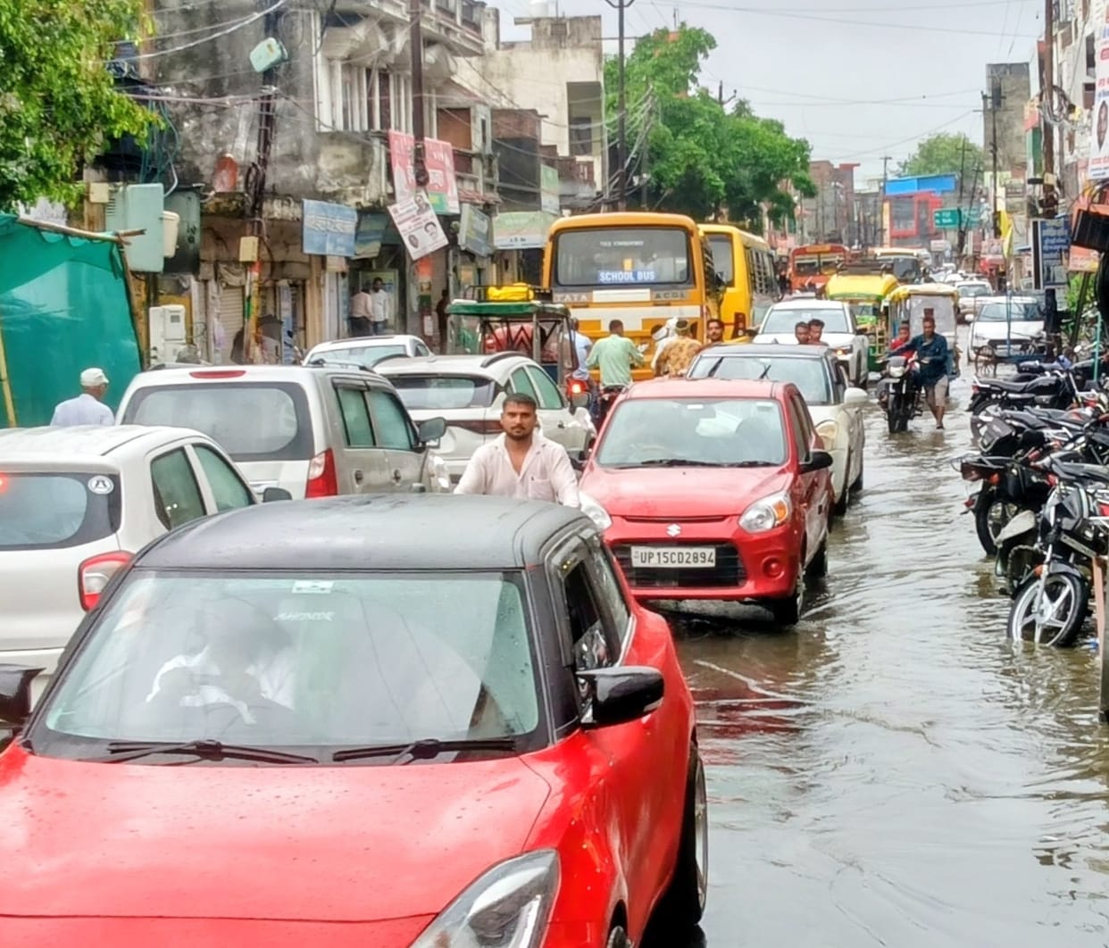 Municipal negligence: Rain turning into a nightmare for residents.