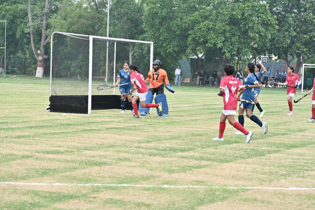 Pre-Nehru Cup Girls Hockey Competition: Host VJDS team defeated Patiala's Yadavindra School 3-0