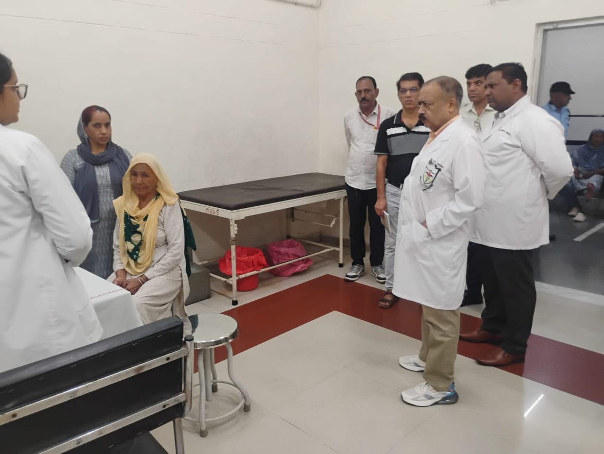 The Director inspected the OPD and emergency departments at PGIMS.