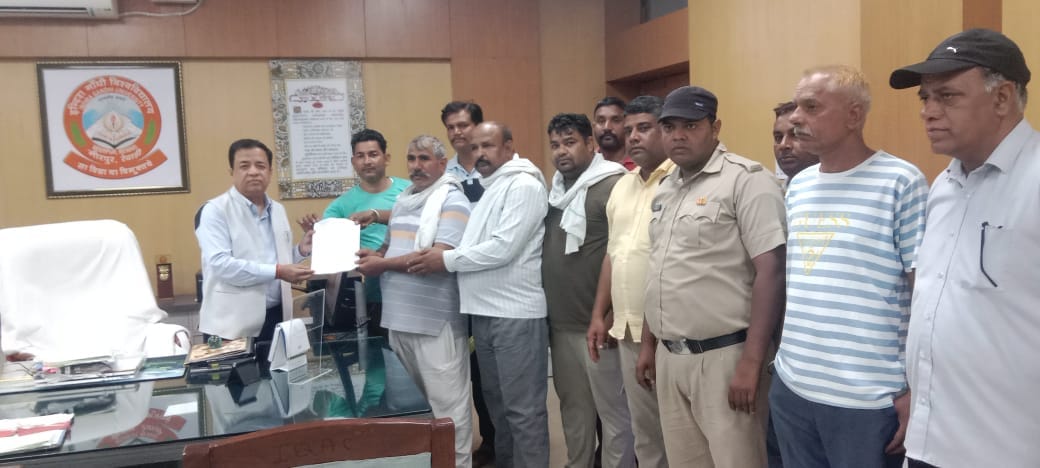 52 security personnel of IGU protested against demotion.