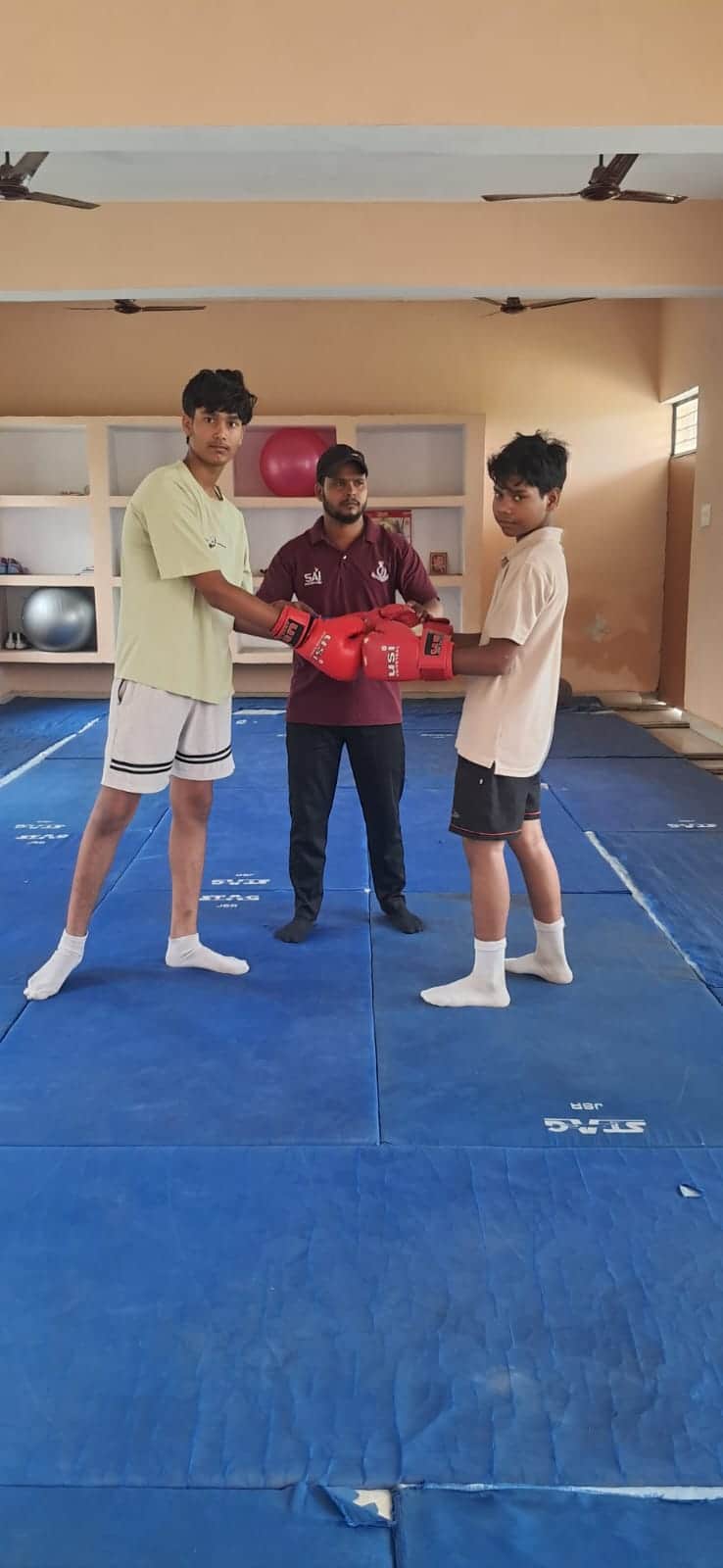 Three boxers selected for the divisional team for the state-level boxing competition.