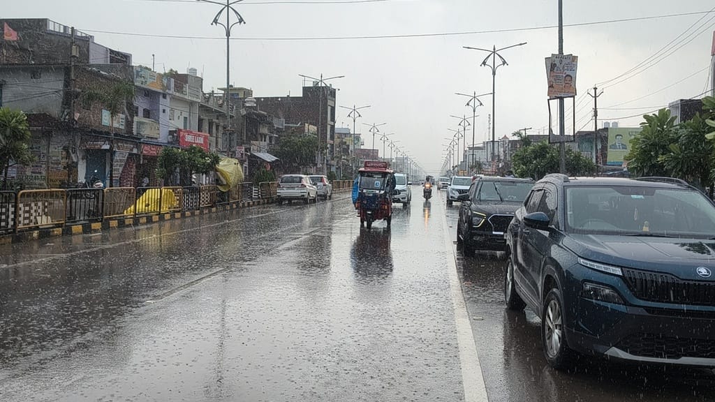 Easterly winds and light rain brought relief from the heat.