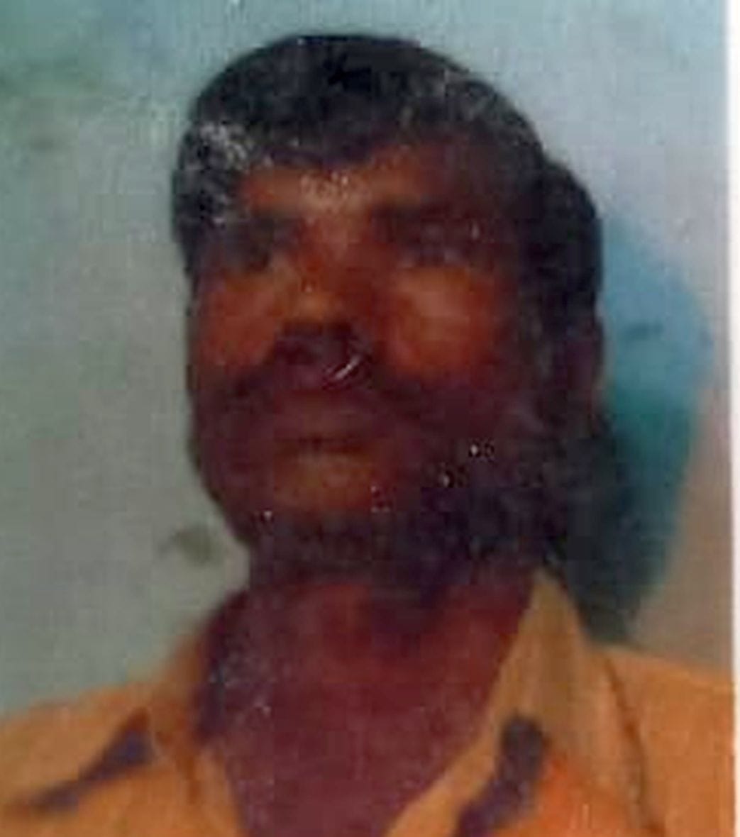 Body of farmer who had set out for the fields found on a cot.