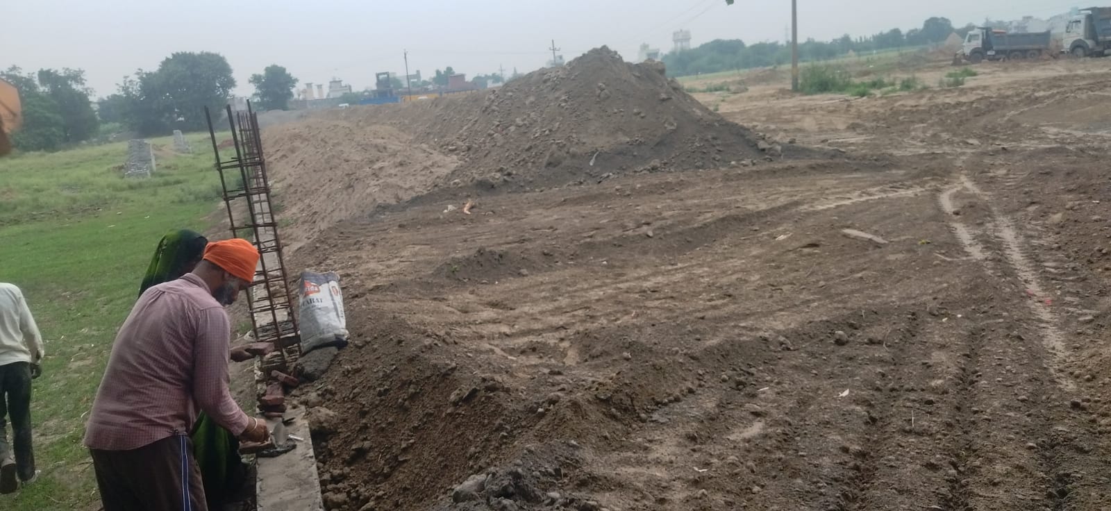 कुरुक्षेत्र। उमरी में सिख संग्रहायल का चल रहा निर्माण कार्य। संवाद