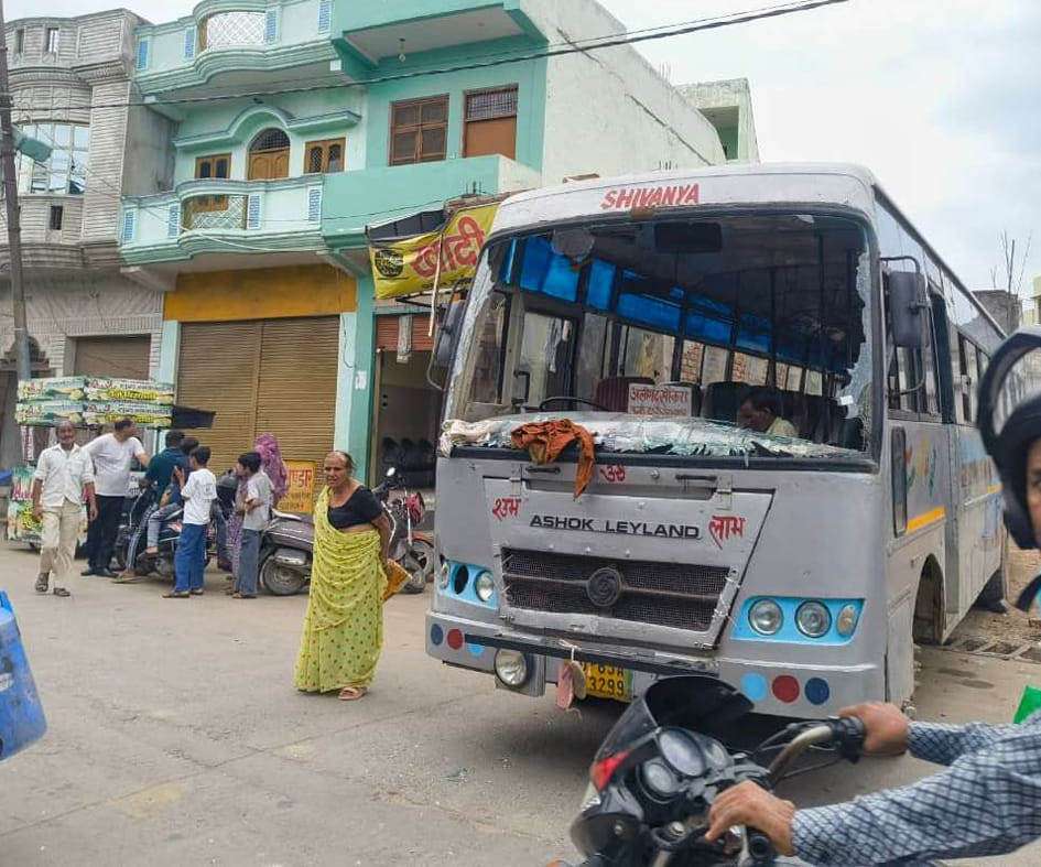 Bus crashes into shop after brake failure