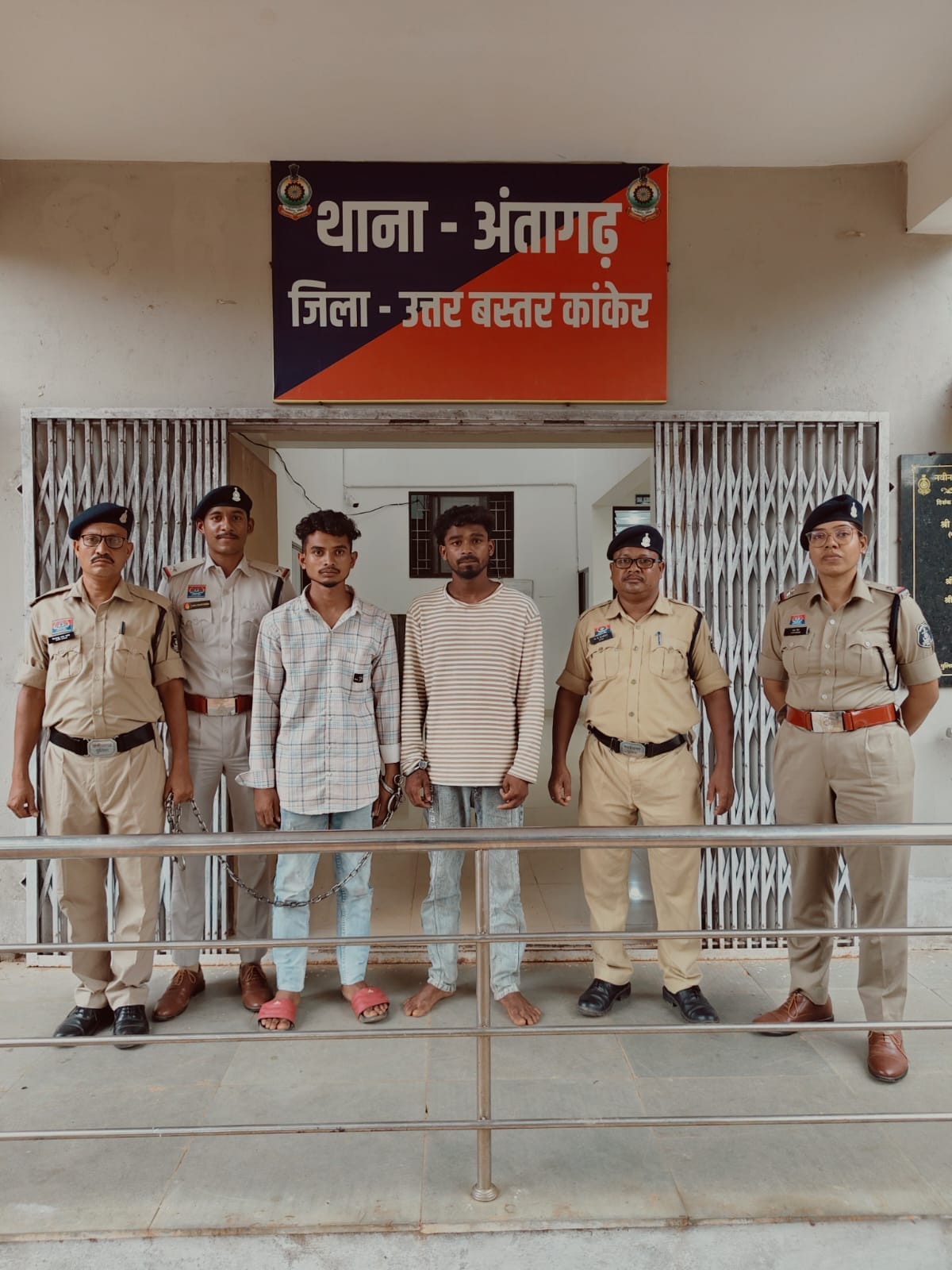 पुलिस हिरासत में आरोपी