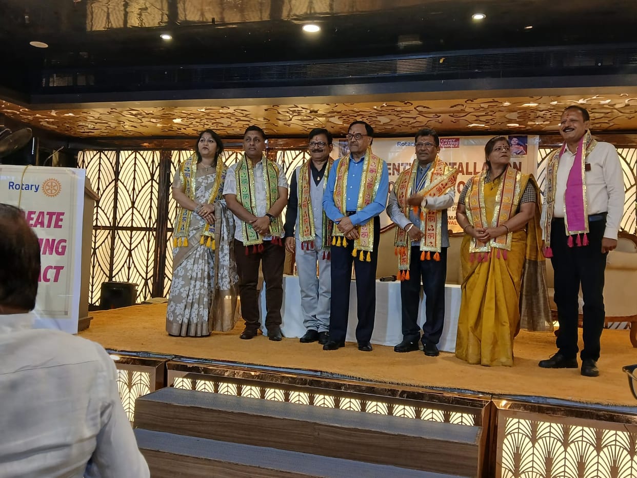 Manoj Kumar takes charge of Rotary Club Faizabad; Neeraj becomes Secretary