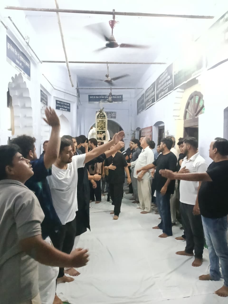 A Majlis was organized to mark the tenth day of the martyrdom of the martyrs of Karbala.