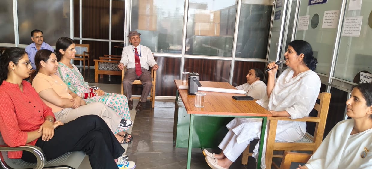 Dr. Kiran is conveying a message of mental peace and spirituality alongside health.