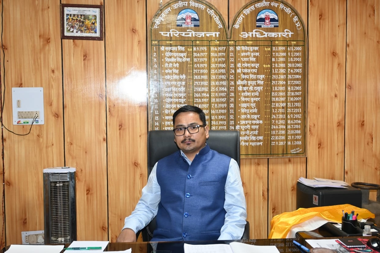 Ashwani assumed charge as Project Officer, Keylong.