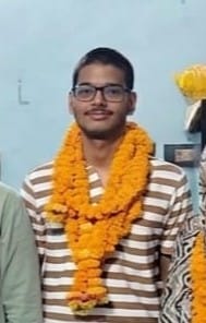 फोटो -48- आईआईटी मद्रास में चयनित छात्र सूर्यांश। स्रोत:स्वयं