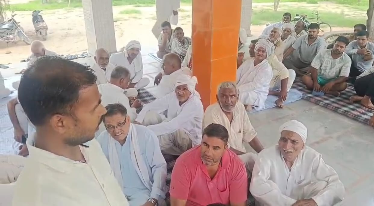 Farmers will not allow work to begin until they receive market value.