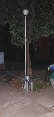 Four-and-a-half-year-old child dies after coming into contact with an electrified street light pole.