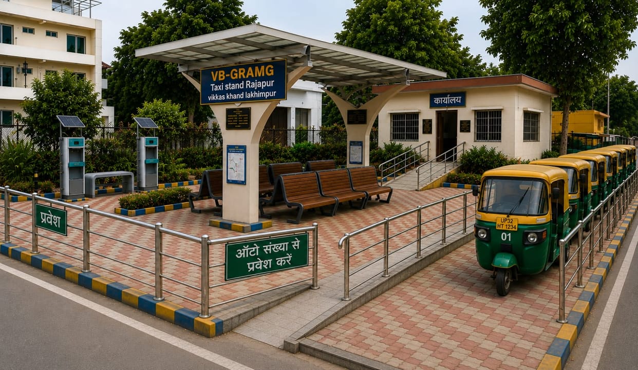 Relief from traffic congestion: Two modern e-rickshaw taxi stands to be built in Lakhimpur.