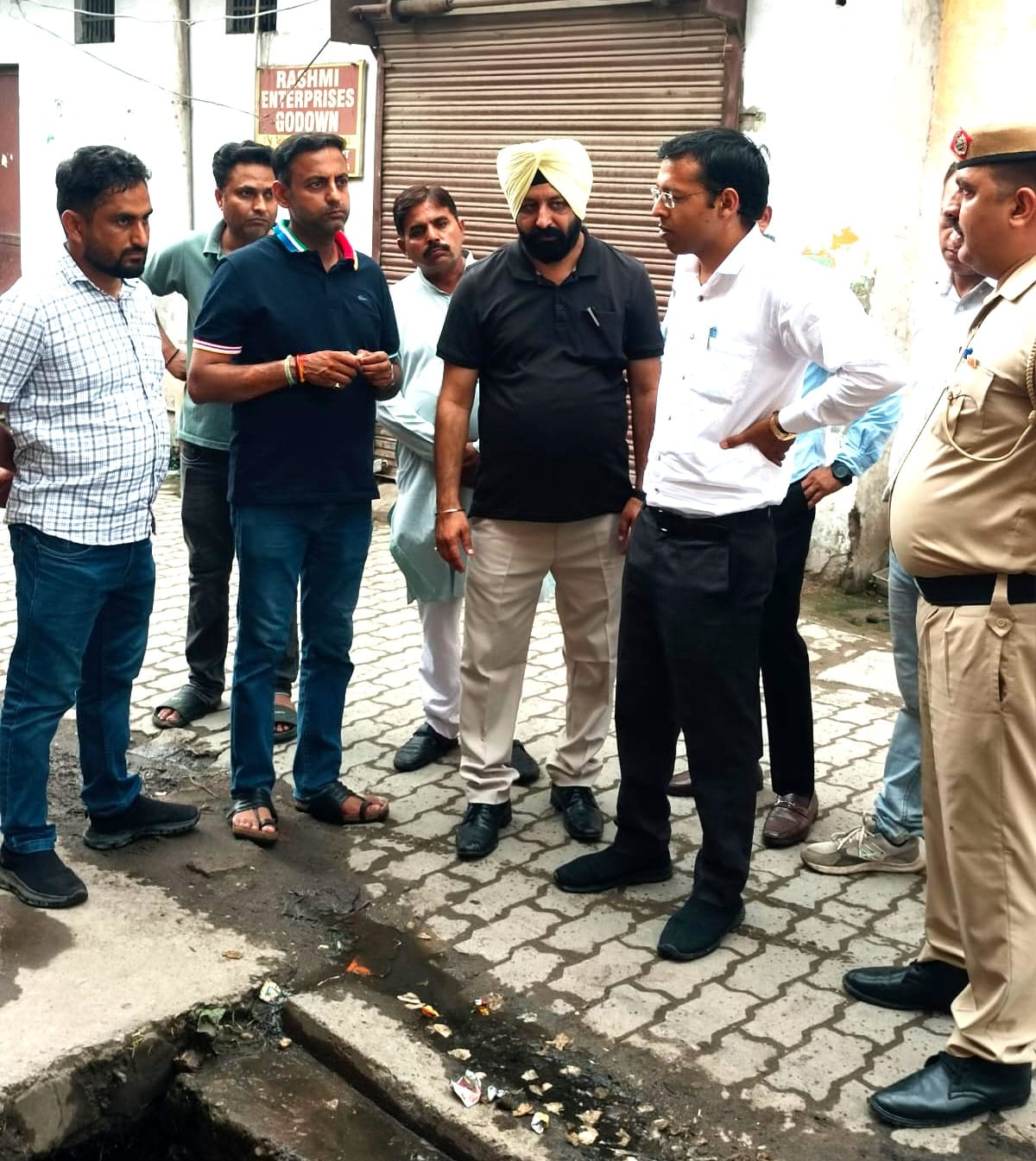 Surprise inspection of drains; officials instructed to complete work on a war footing.