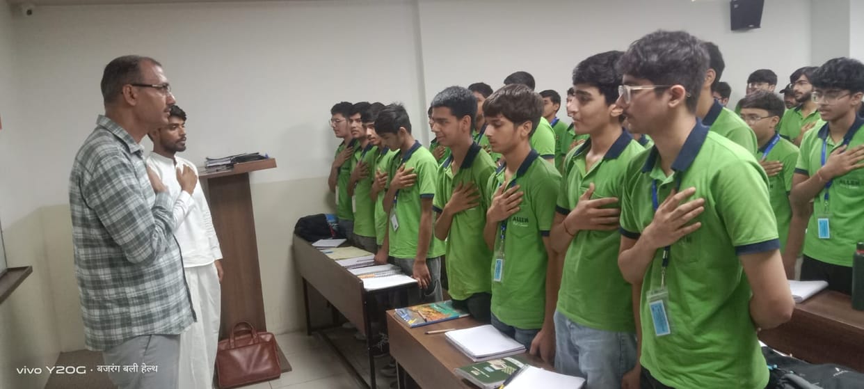 Students were administered a pledge not to consume drugs.