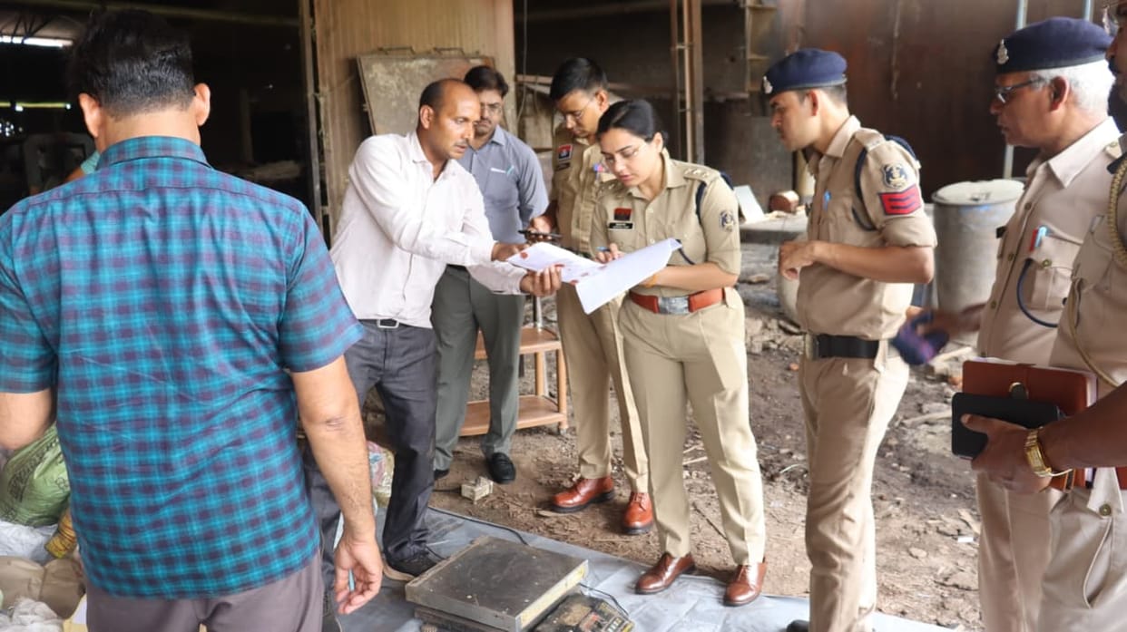 Seized narcotics 270 kg of cannabis and tablets—destroyed in Rajnandgaon