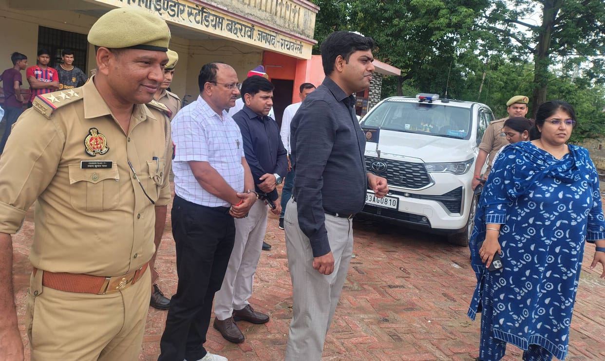 DM inspected the proposed works at the stadium.
