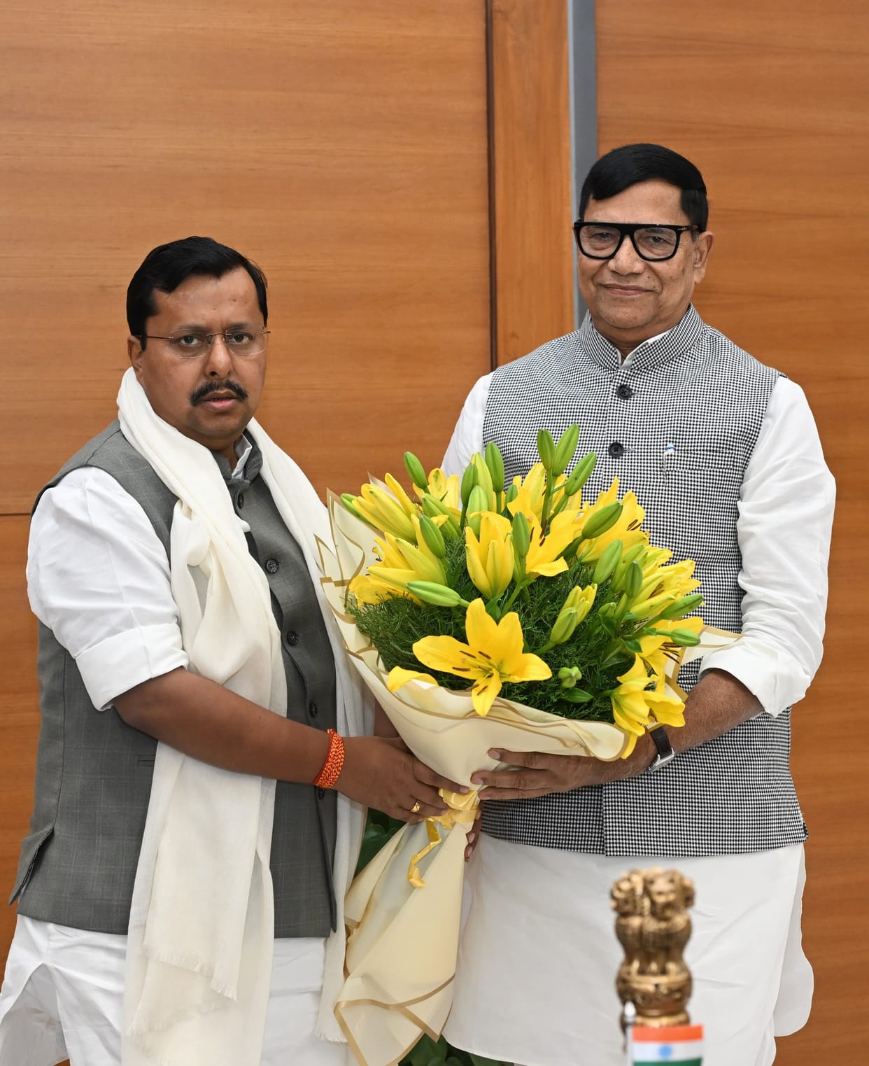 Kripashankar Singh met the BJP National President; election strategy was deliberated upon.