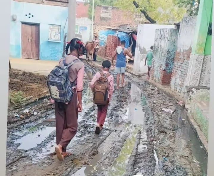 No road construction has taken place in Horchi village in four years.