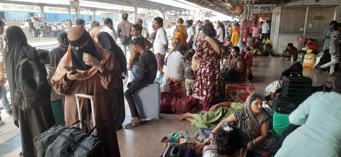 Passengers missing trains due to route diversions.