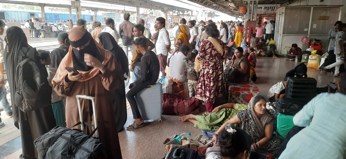 Passengers missing trains due to route diversions.