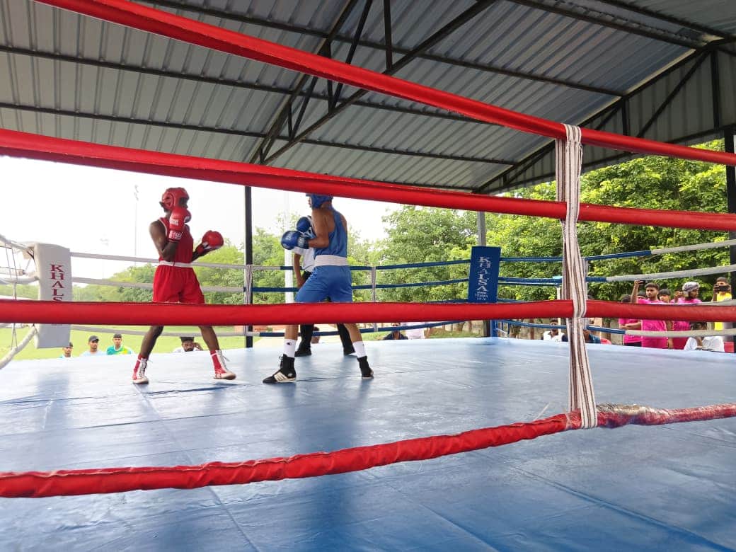Players displayed their prowess at the state-level boxing championship
