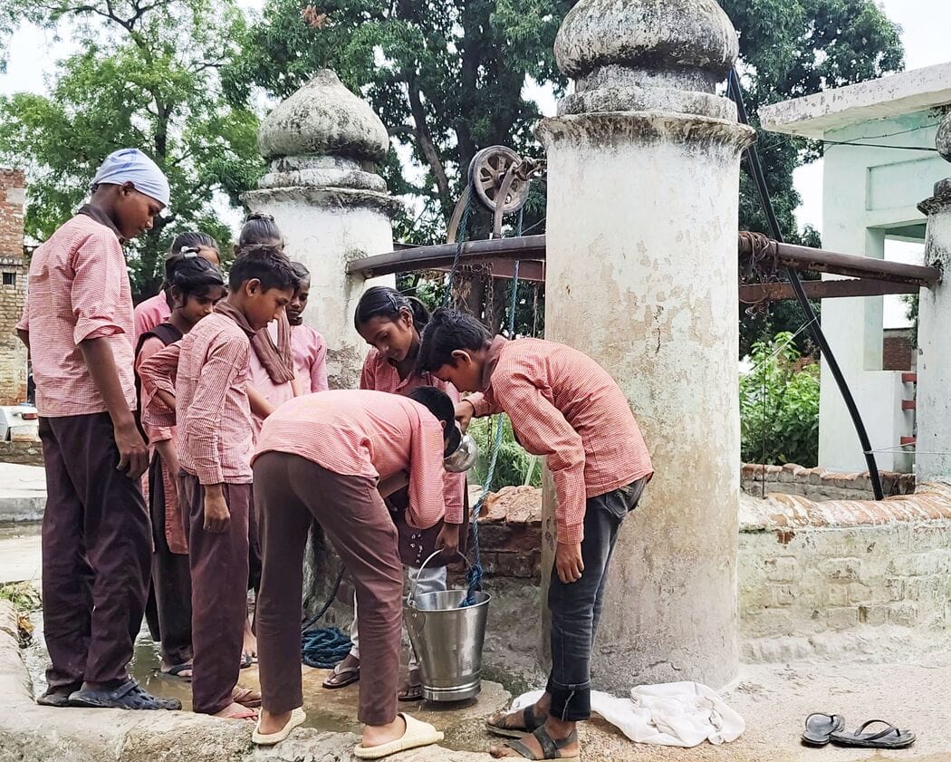 There isn't even a provision for drinking water at the school