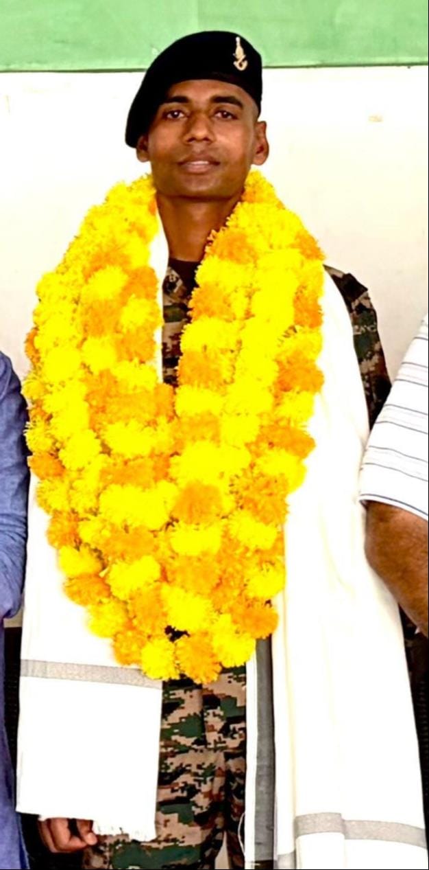 Taekwondo player Shubham felicitated.