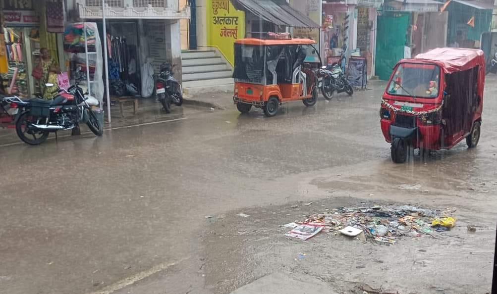 Rain brings smiles to farmers' faces; relief from the heat.
