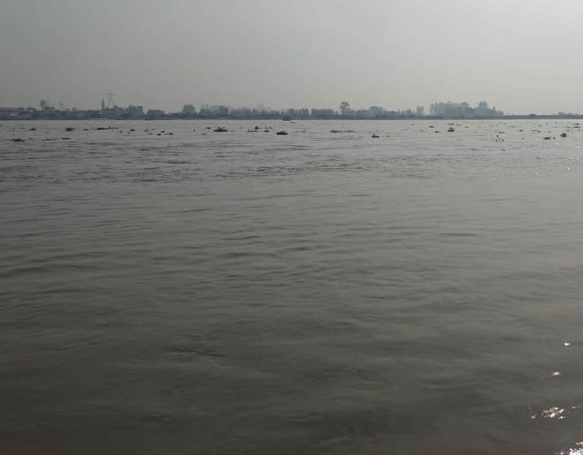 The water level of the Ganga rose by 30 centimeters in 24 hours.