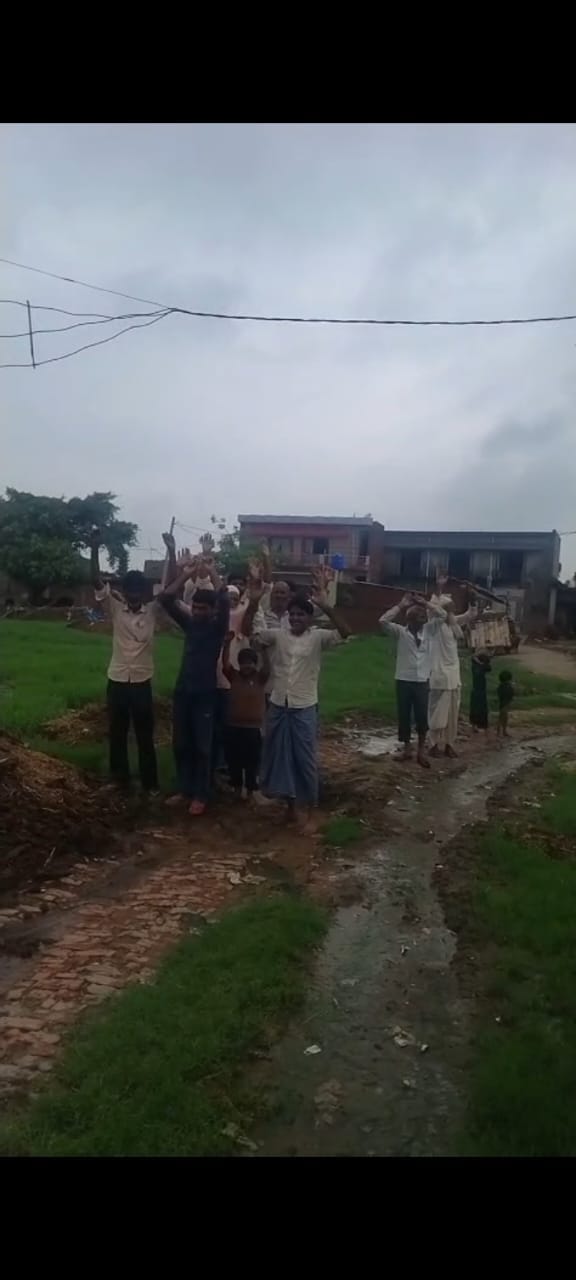 Karautiya village in darkness for five days; villagers stage protest.