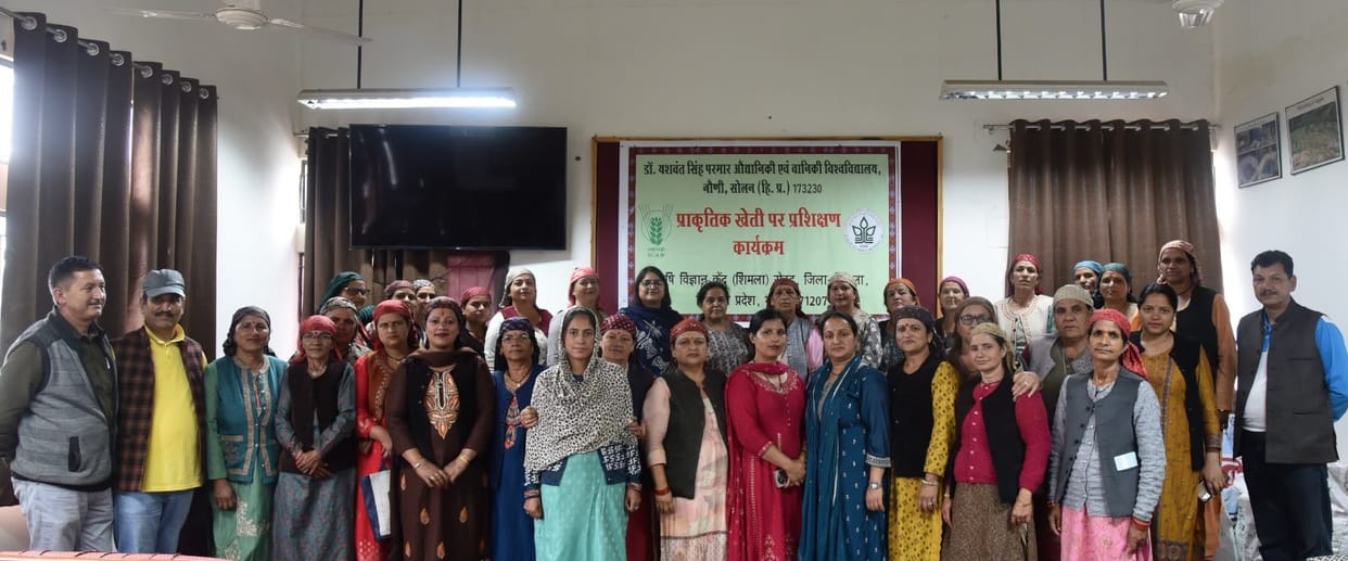 Natural farming training provided to 30 women farmers at KVK Rohru