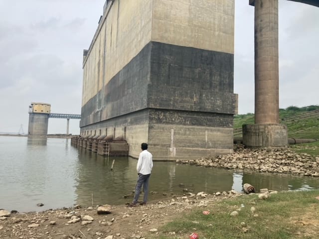 Paddy nurseries affected by the closure of the Kamala Pump Canal
