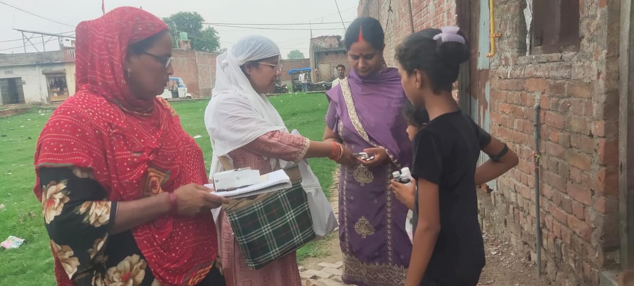 Villagers in Manpurwa are in the grip of infectious disease
