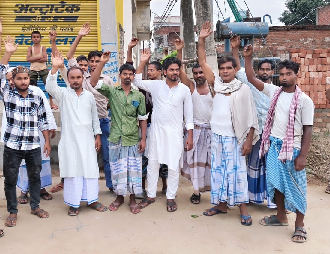 Transformer shifting issue stuck between two departments; angry residents stage protest.