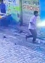 Police rushed to Rakheti intersection to nab the wanted man for cow slaughter