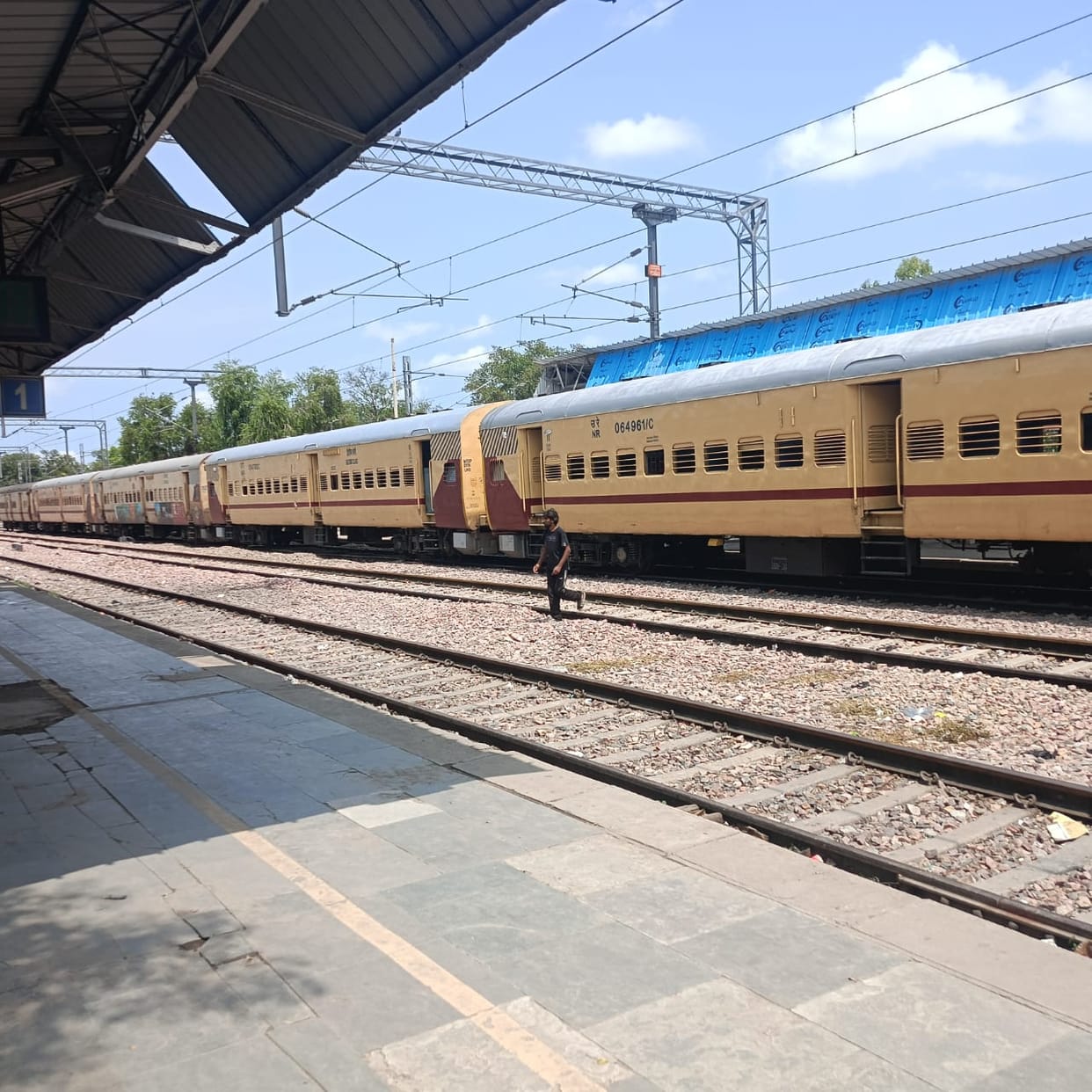 hours of train service affected due to elevated track construction, passenger trains from Kaithal-Dhand to Jind