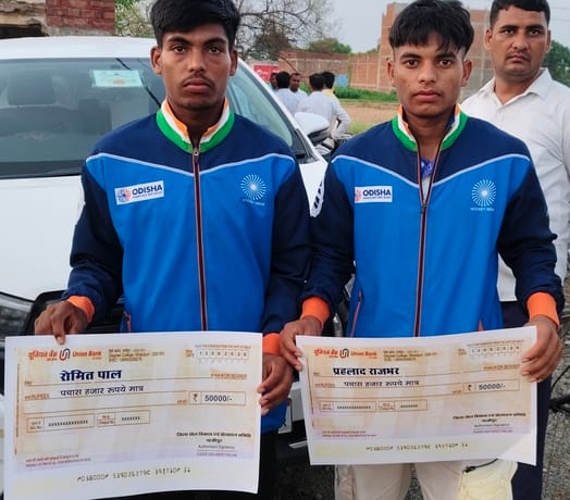 Prahlad and Ronit selected for the five-a-side hockey camp.