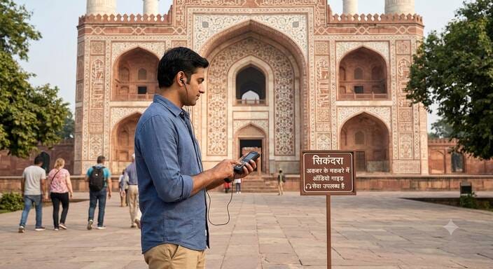 Wait to hear the audio history of Sikandra Monument