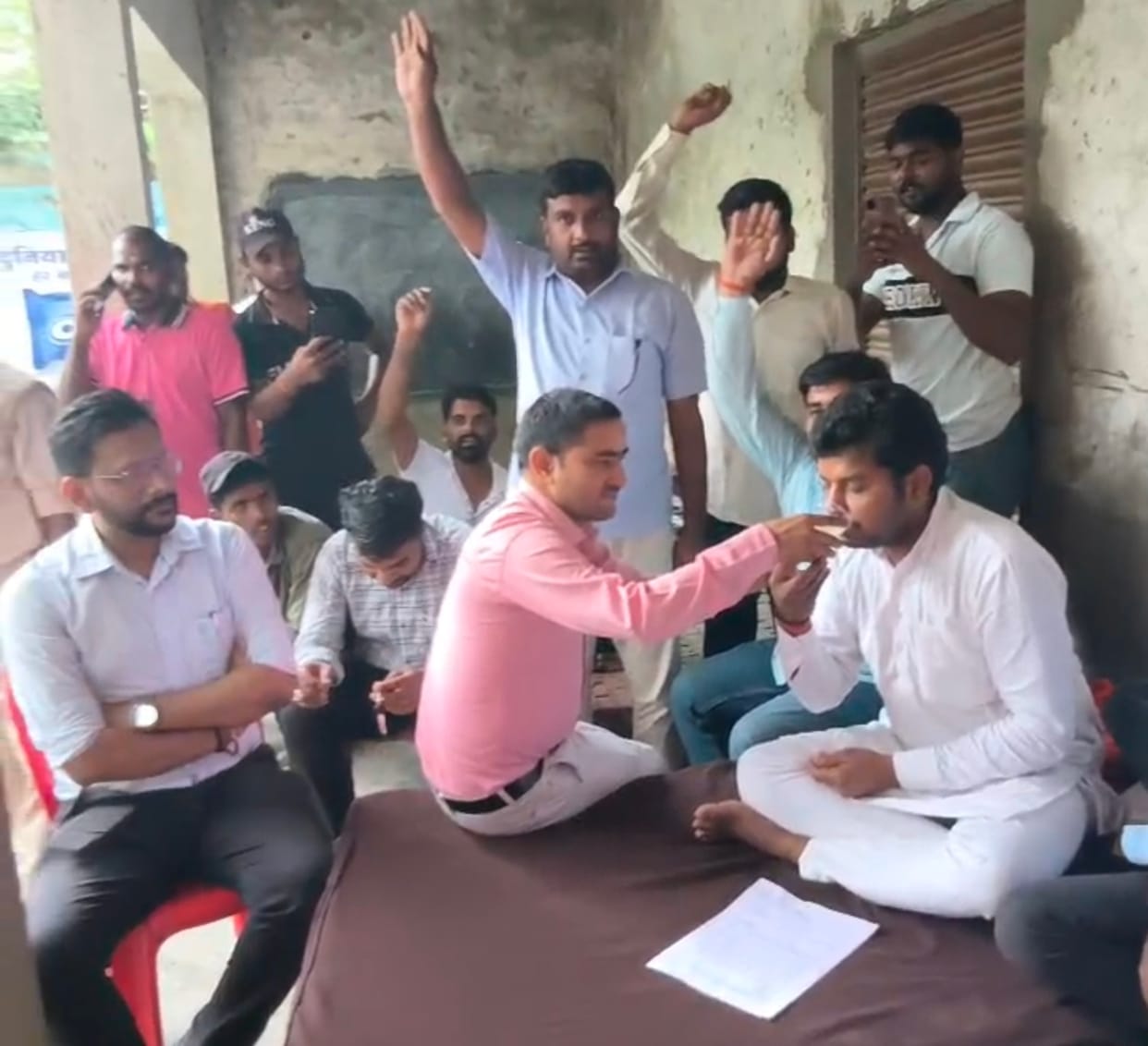 Hunger strike called off following written assurance from the administration.