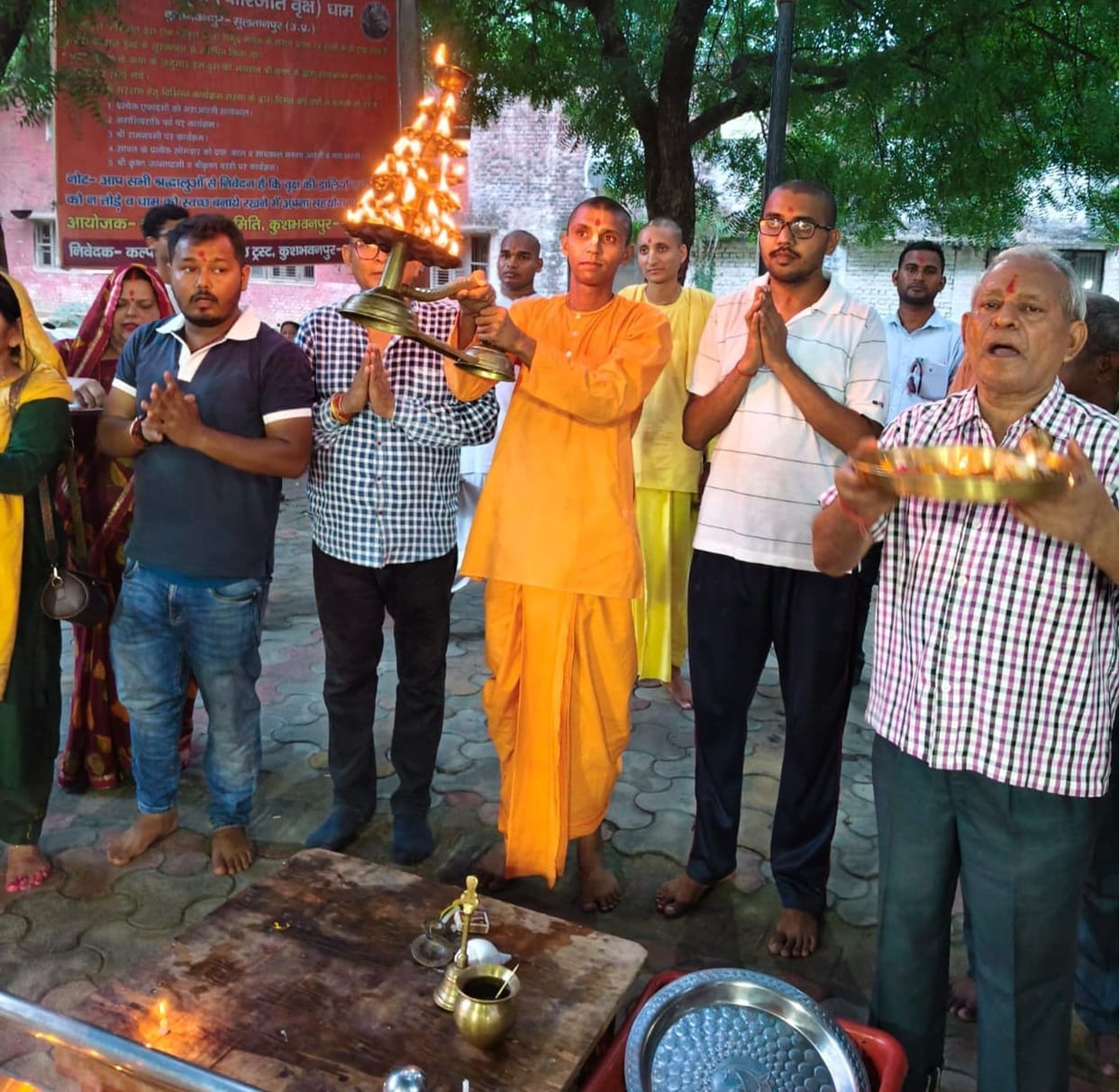 Grand *Aarti* of Lord Kalpavriksha performed on Yogini Ekadashi