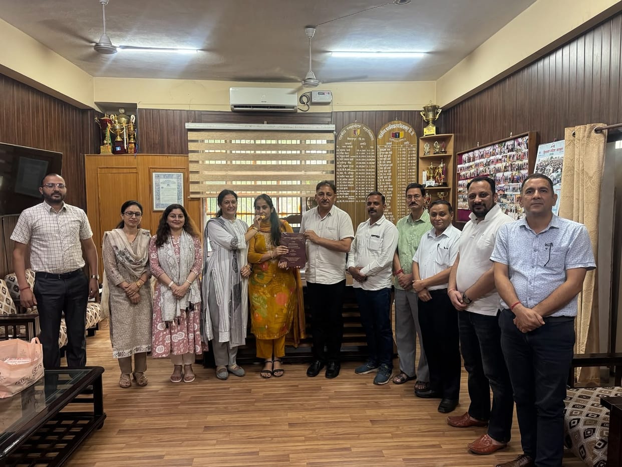 Prof. Monica of Bilaspur College has been awarded a PhD degree.