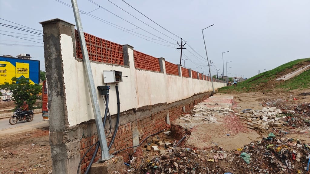 Wall at Shahdara's Buddha Park collapses due to rain
