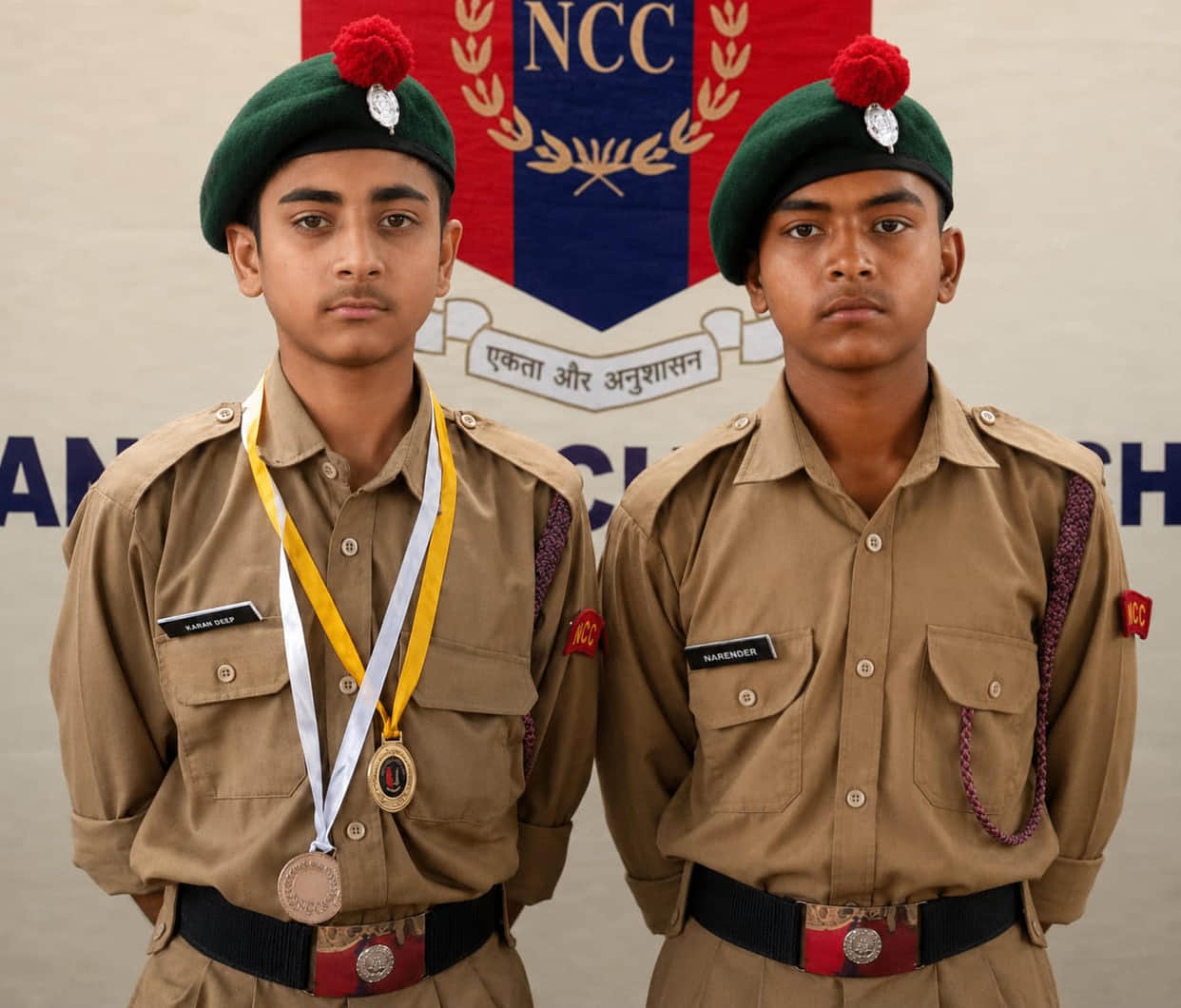 NCC cadets Narendra and Karandeep will represent.