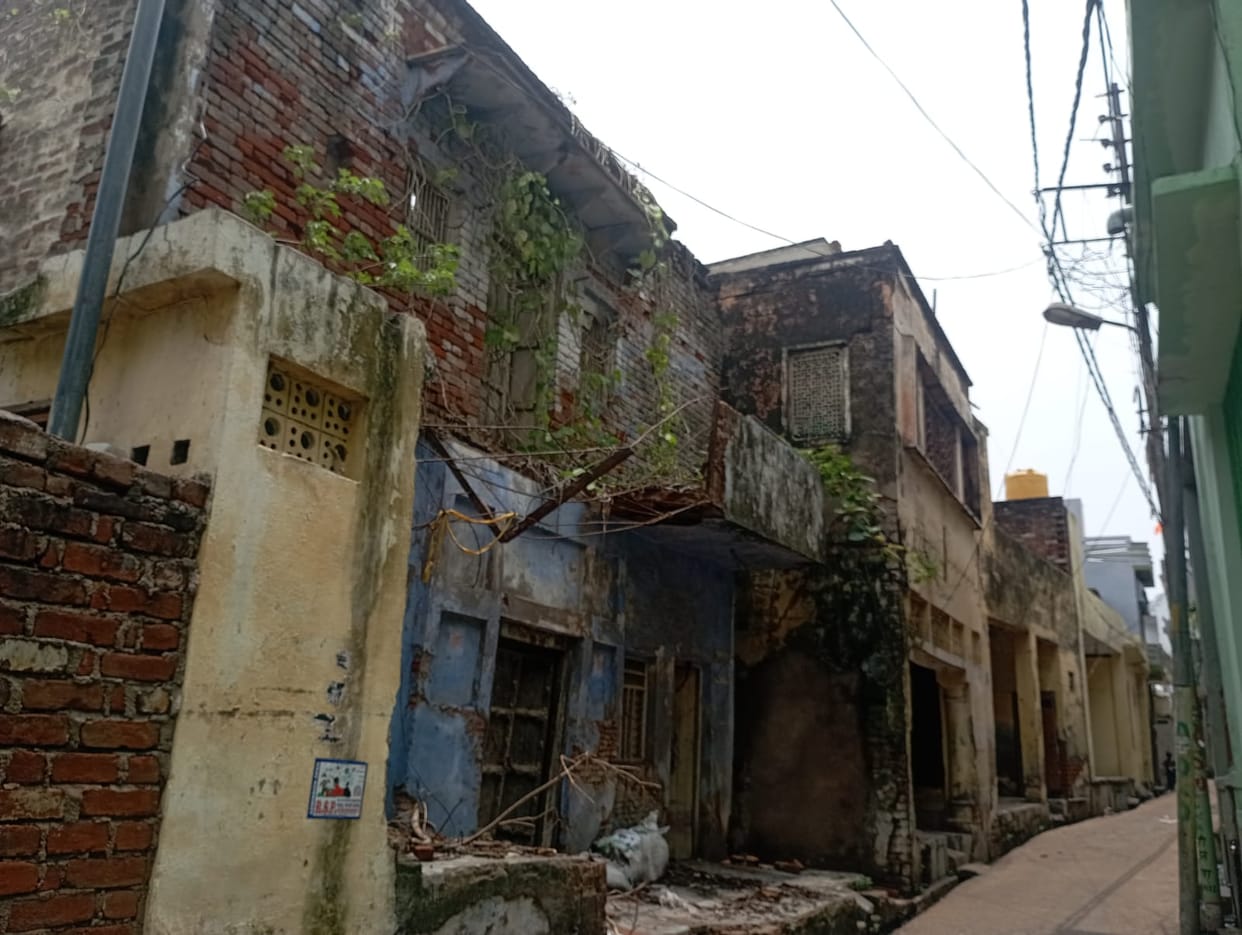 Danger looms from dilapidated buildings; Municipality's action limited to issuing notices.
